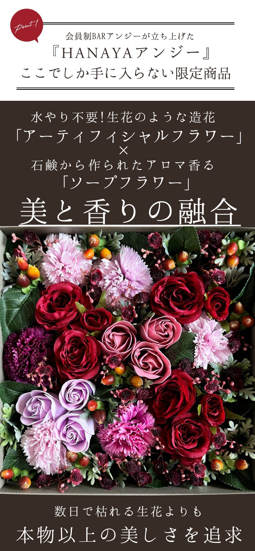 アロマフラワースイーツBOX Mサイズ RDEAR(ロディアル)×HANAYAアンジー 限定コラボ 【常温配送】